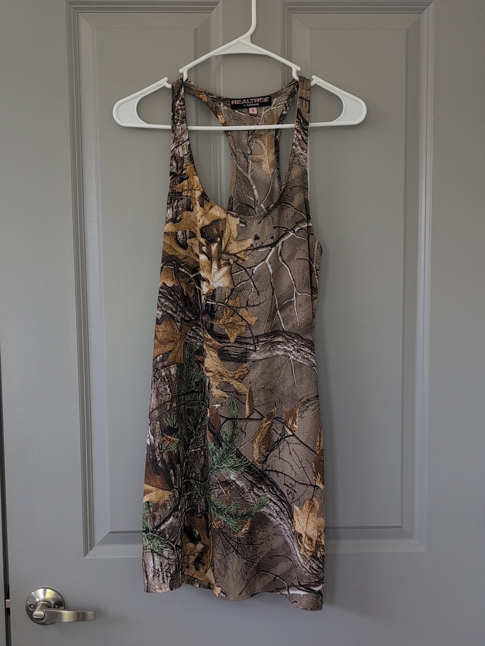 Realtree HeartSoul Camo Print Tank Dress in Brown, Tan, Green